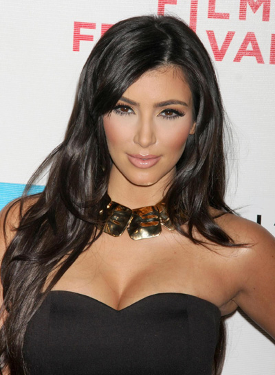  Kardashian Skins on Kim Kardashian Brunette At The 2009 Tribeca Film Festival   Makeup And
